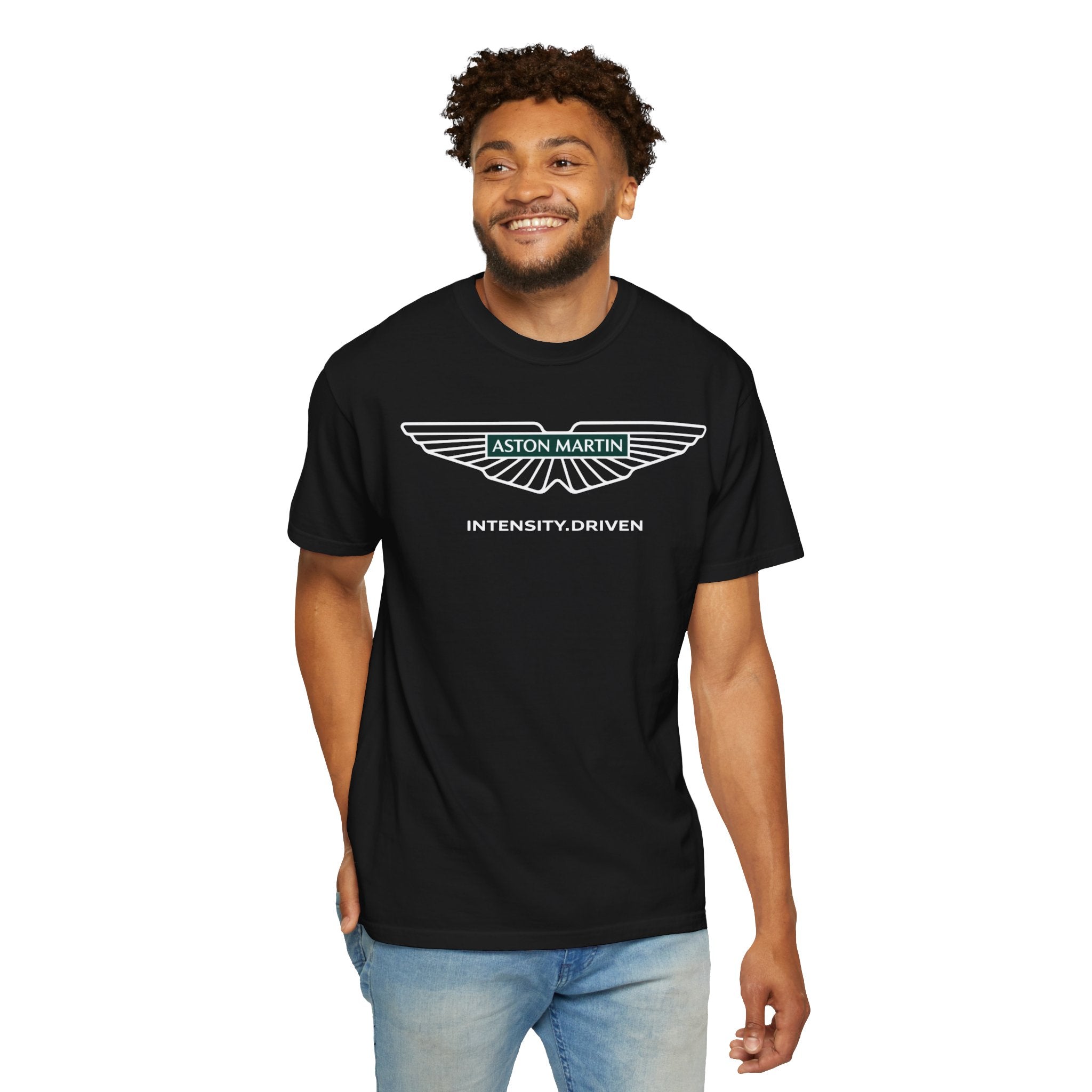 Aston Martin Logo T-Shirt Intensity Driven Graphic Tee