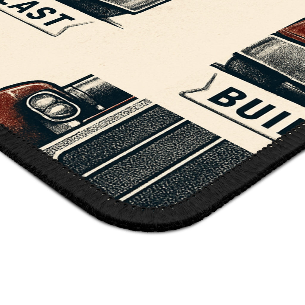 Custom Pattern Trucker Gang Peterbilt Gaming Mouse Pad Truck Logo, Retro Semi Trucker Design