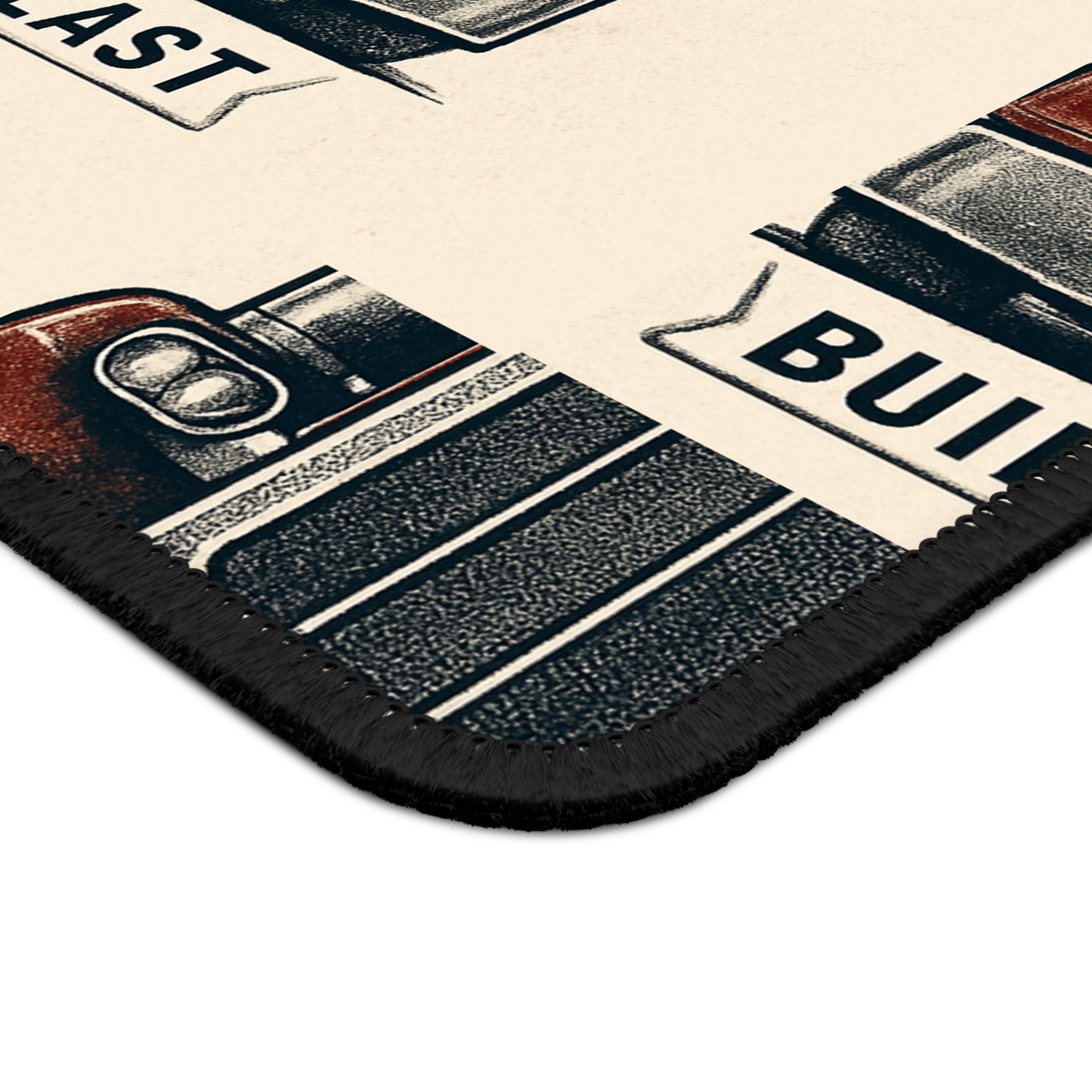 Custom Pattern Trucker Gang Peterbilt Gaming Mouse Pad Truck Logo, Retro Semi Trucker Design