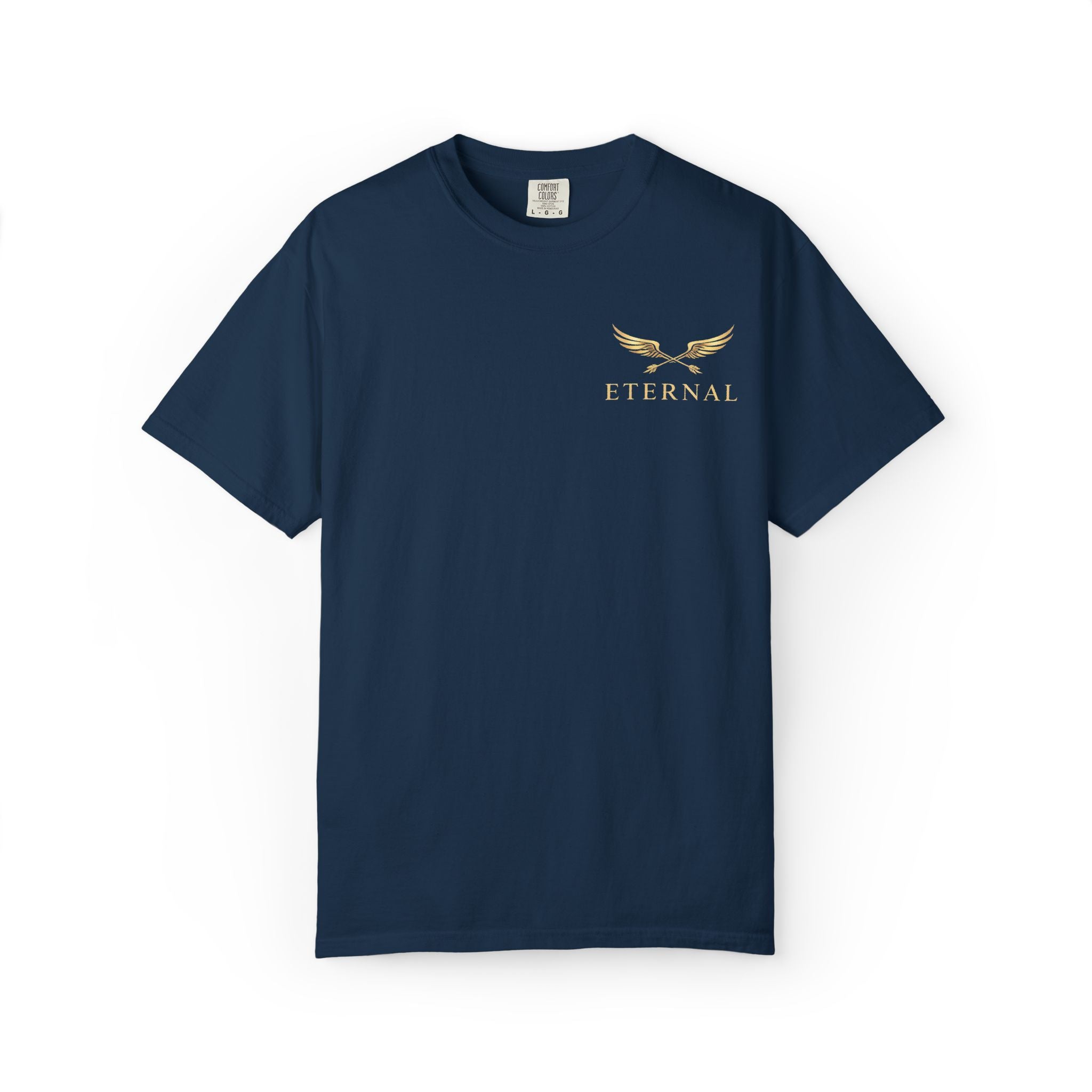 Gold Winged Logo Eternal T-shirt | Inspirational Graphic Tee