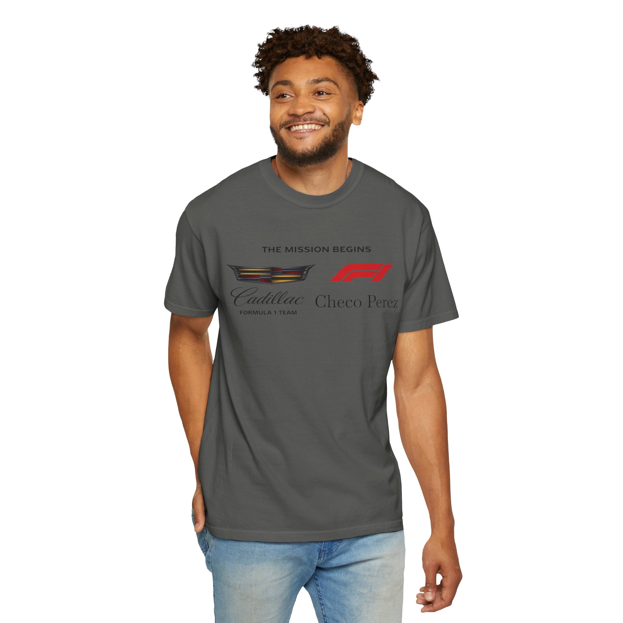 Cadillac F1 'The Mission Begins' T-Shirt  Checo Pérez Racing Tee