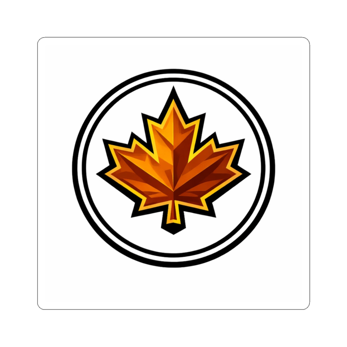 Canada Autumn Maple Leaf Sticker | Kiss-Cut Vinyl