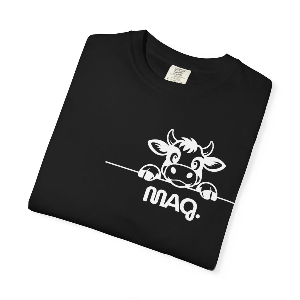 Cow Graphic (MAG) T-Shirt  MAQ Peekaboo Logo Tee