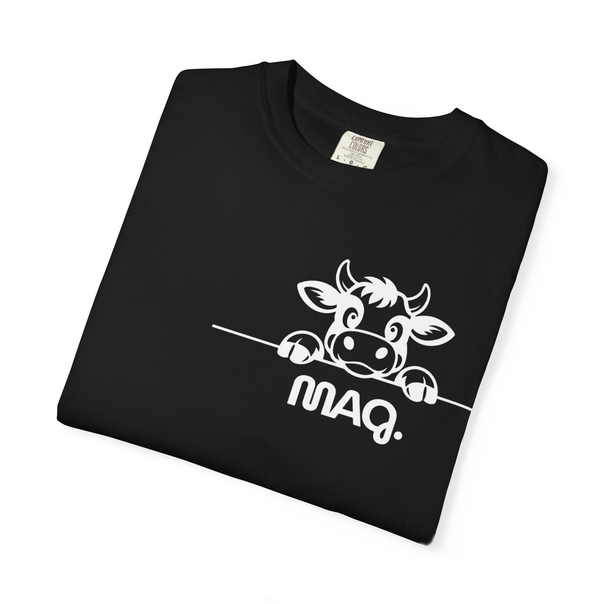 Cow Graphic (MAG) T-Shirt  MAQ Peekaboo Logo Tee