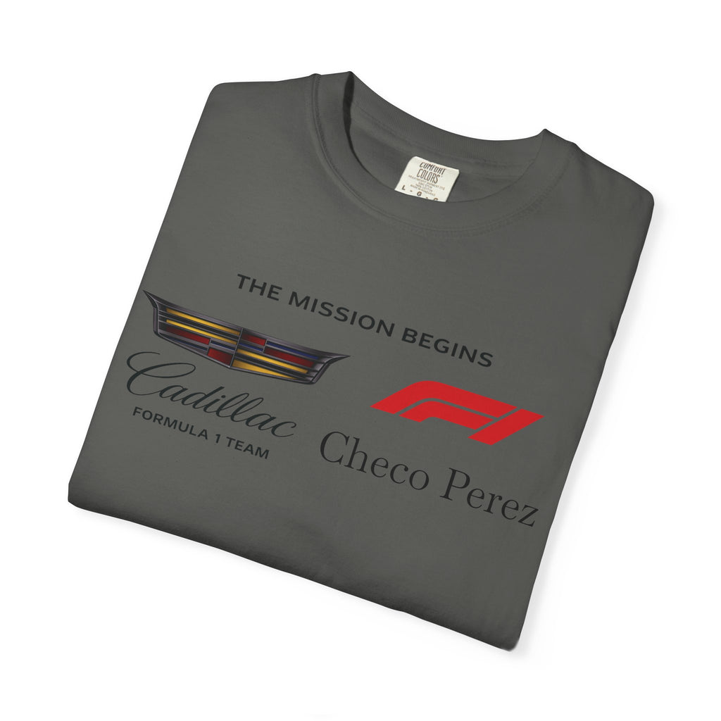 Cadillac F1 'The Mission Begins' T-Shirt  Checo Pérez Racing Tee