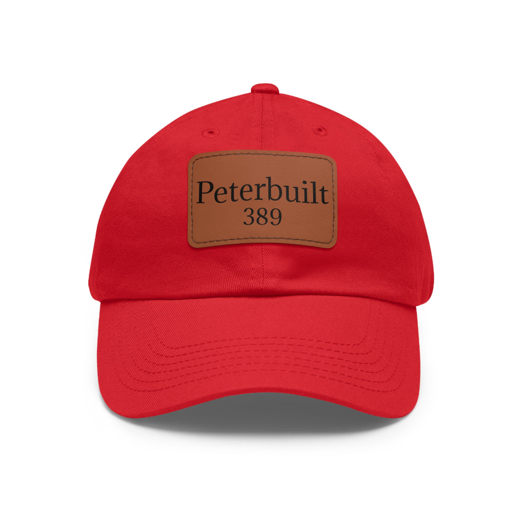 Dad Hat Peterbuilt 389 Leather Patch