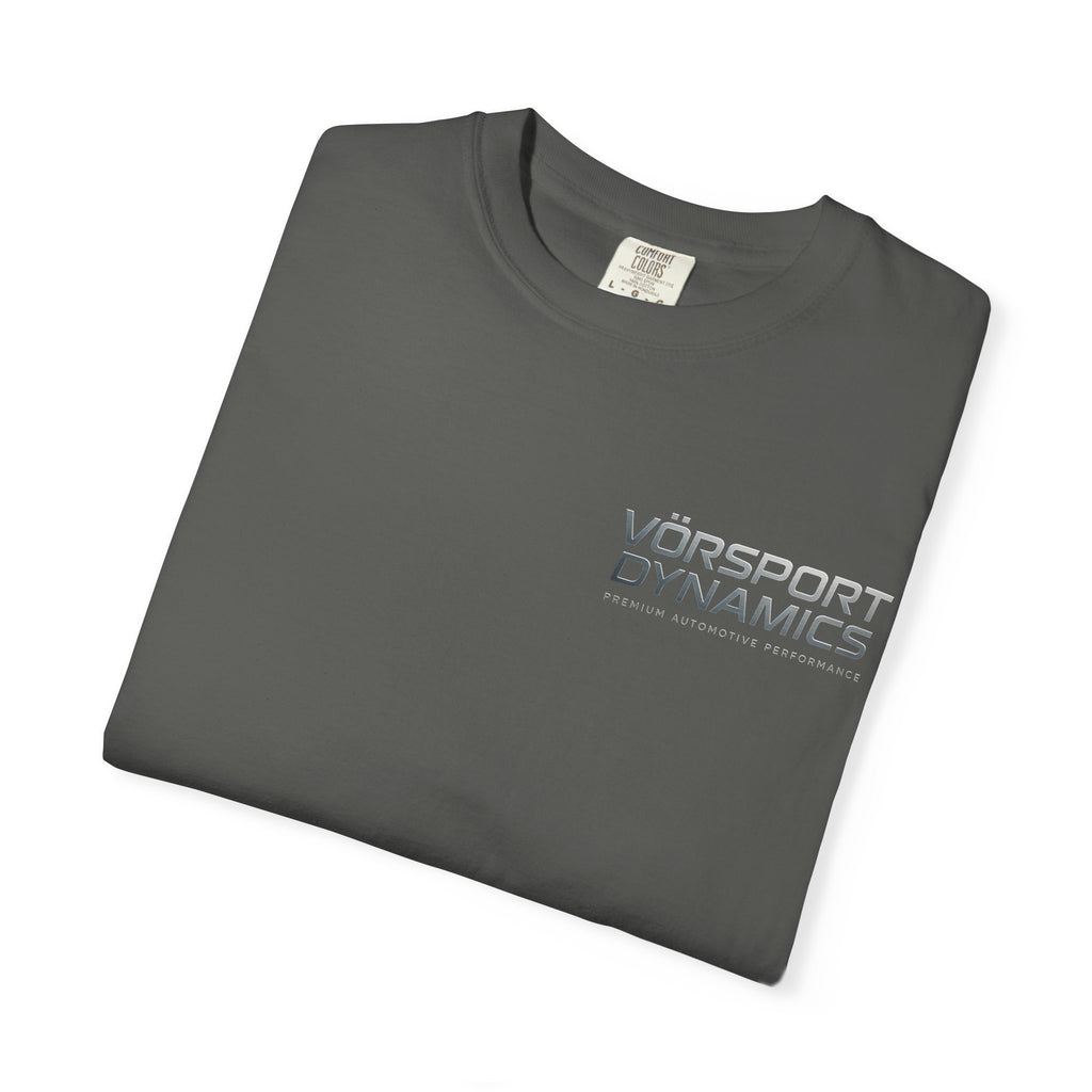 Vörsport Dynamics logo T-shirt | White Graphic Tee, Minimalist Athletic Shirt