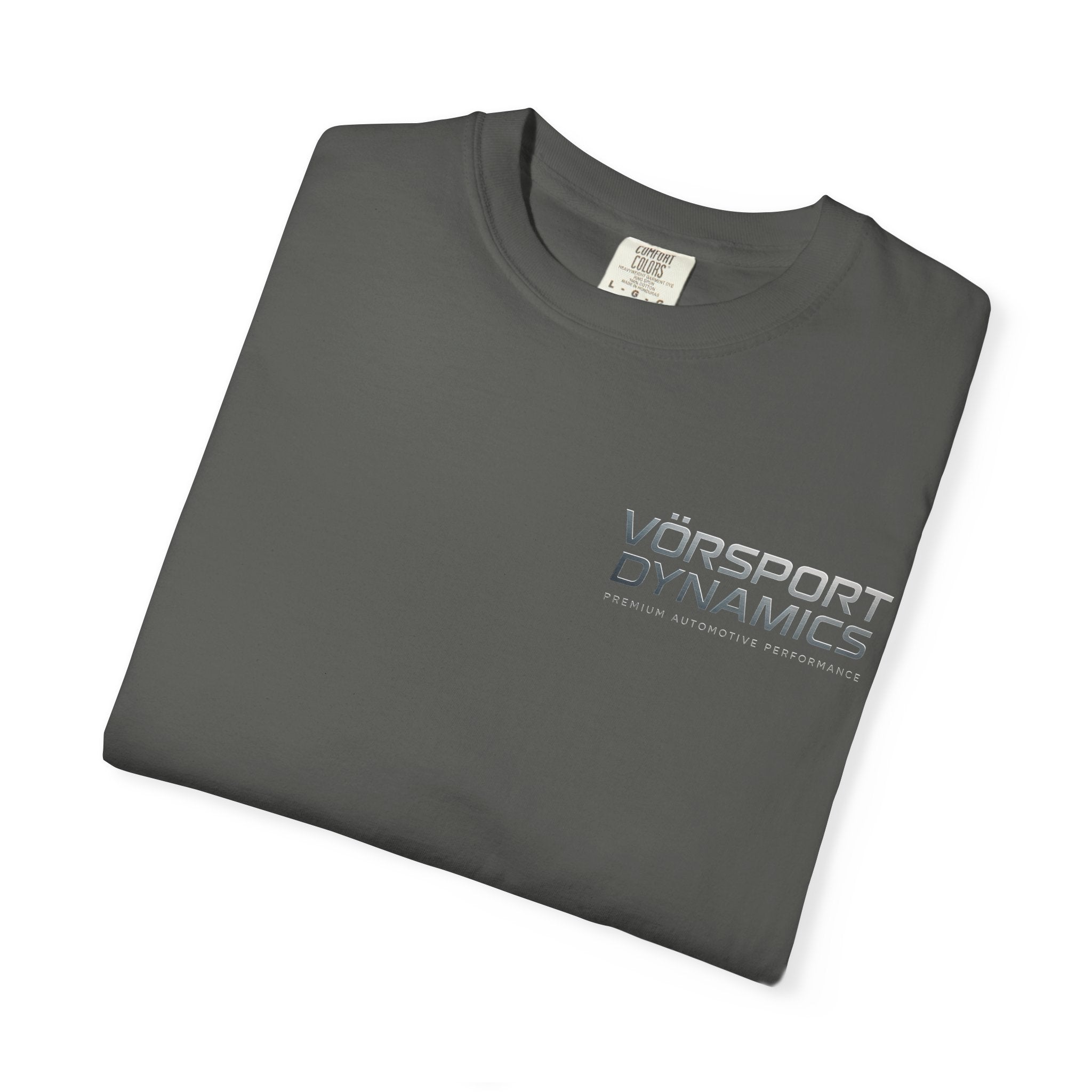 Vörsport Dynamics logo T-shirt | White Graphic Tee, Minimalist Athletic Shirt