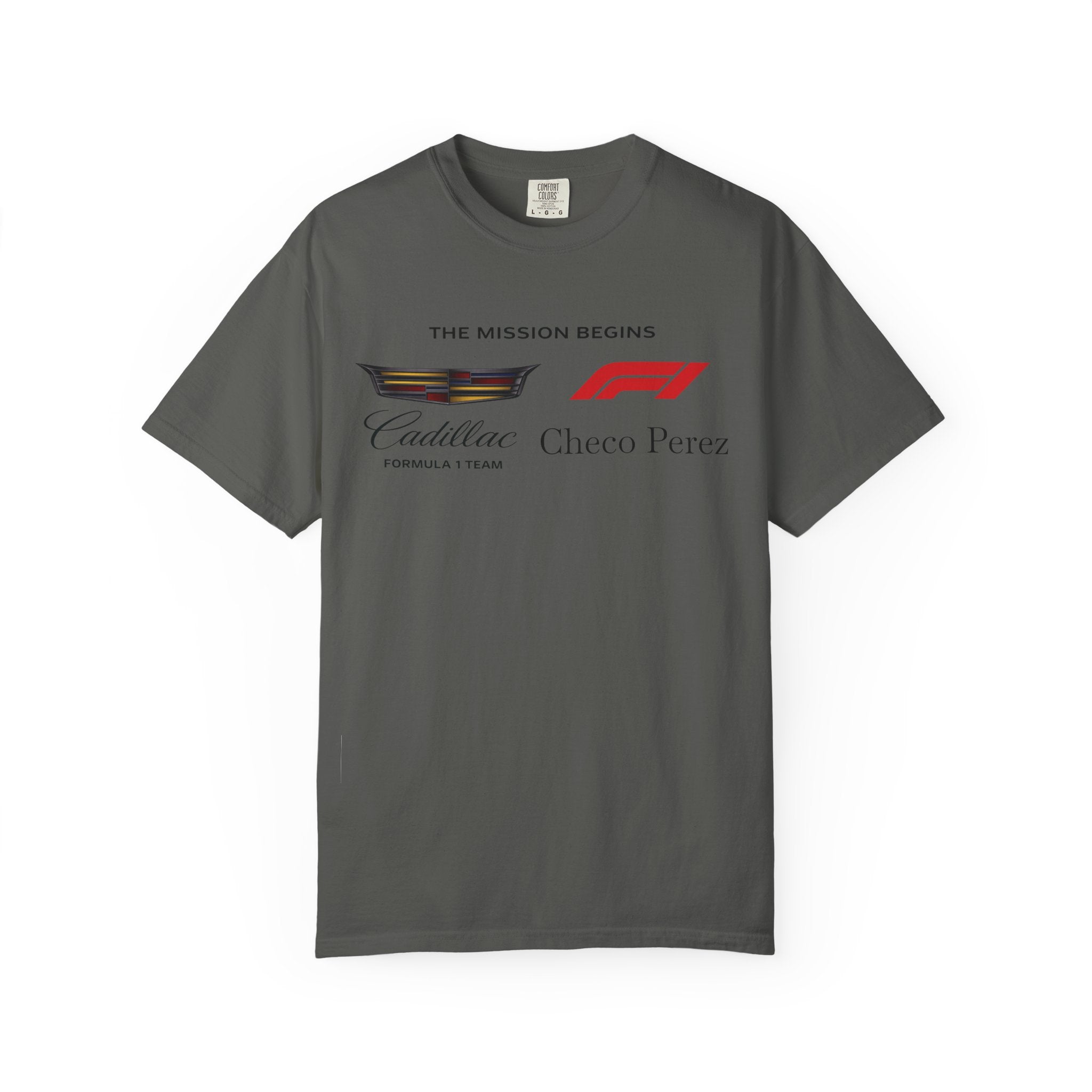 Cadillac F1 'The Mission Begins' T-Shirt  Checo Pérez Racing Tee
