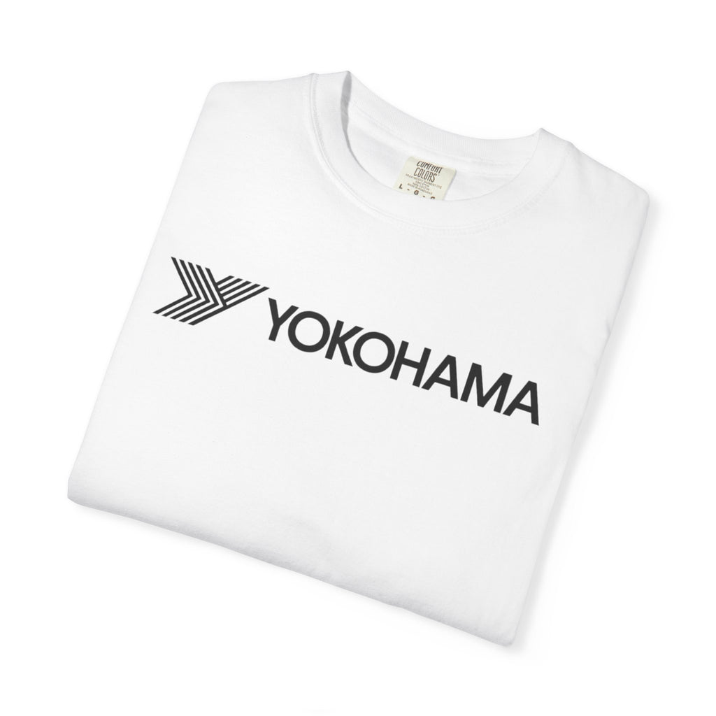 Yokohama Logo T-Shirt  Minimal White Graphic Tee