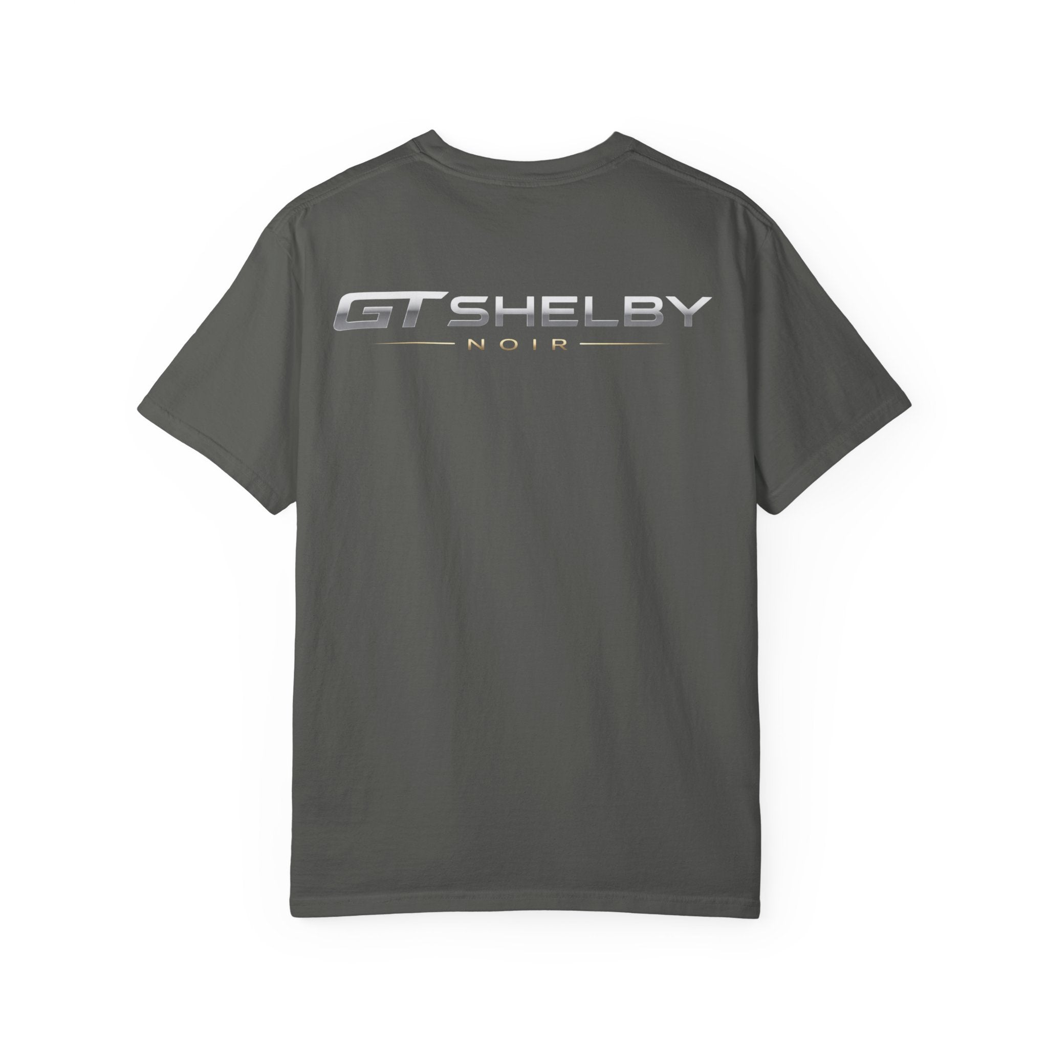GT Shelby Logo T-Shirt Minimal Racing Script, Chest & Back Print