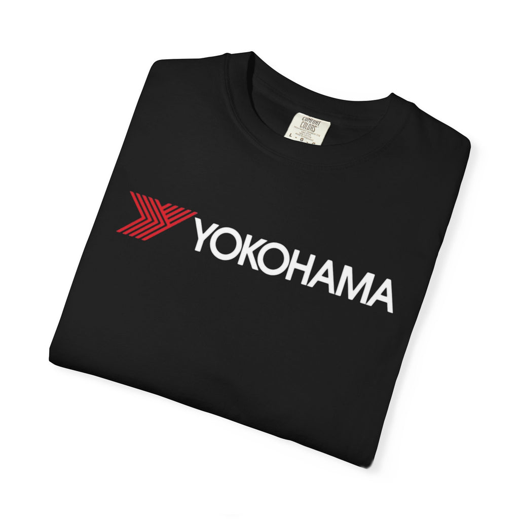 Yokohama Logo T-Shirt  Minimal White Graphic Tee