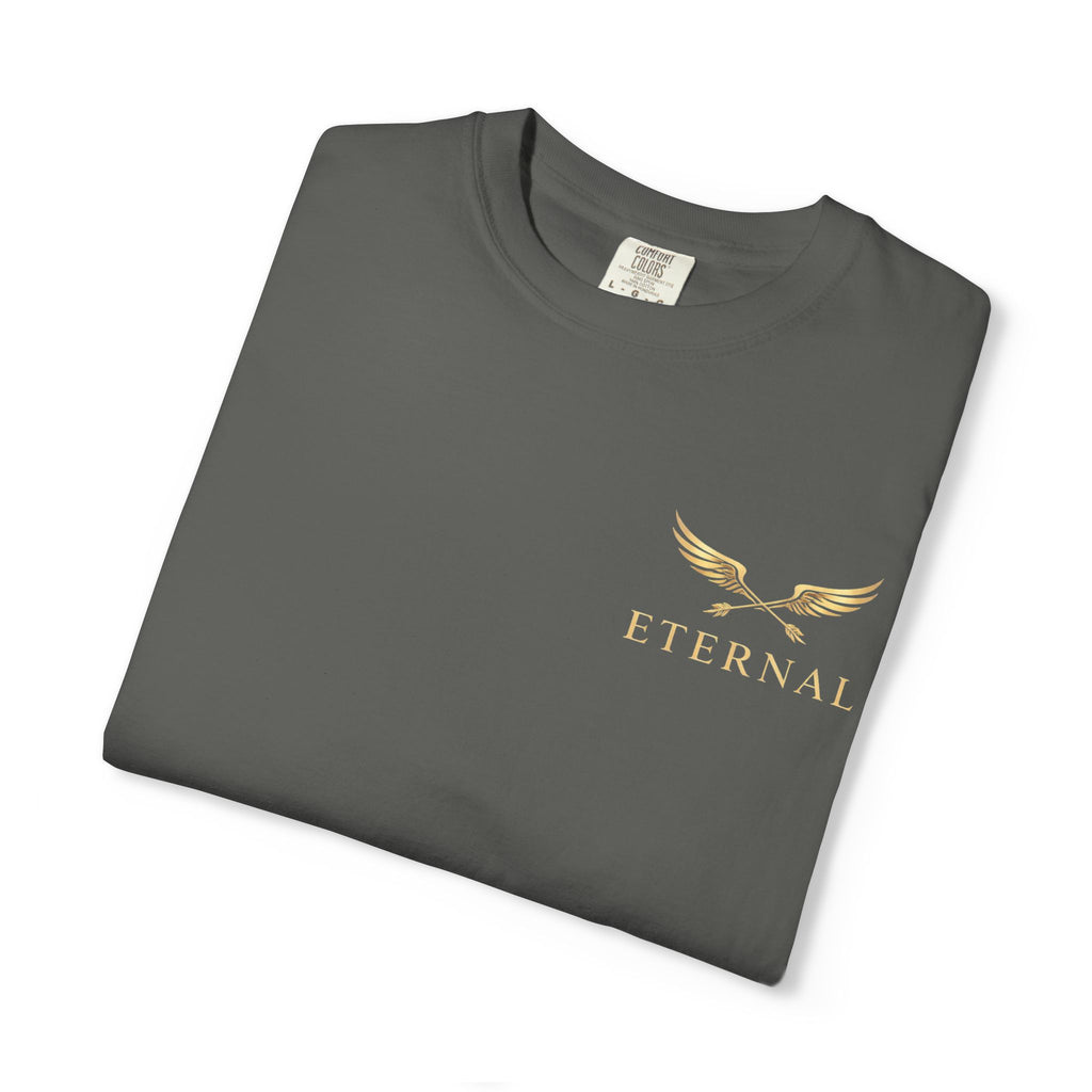 Gold Winged Logo Eternal T-shirt | Inspirational Graphic Tee