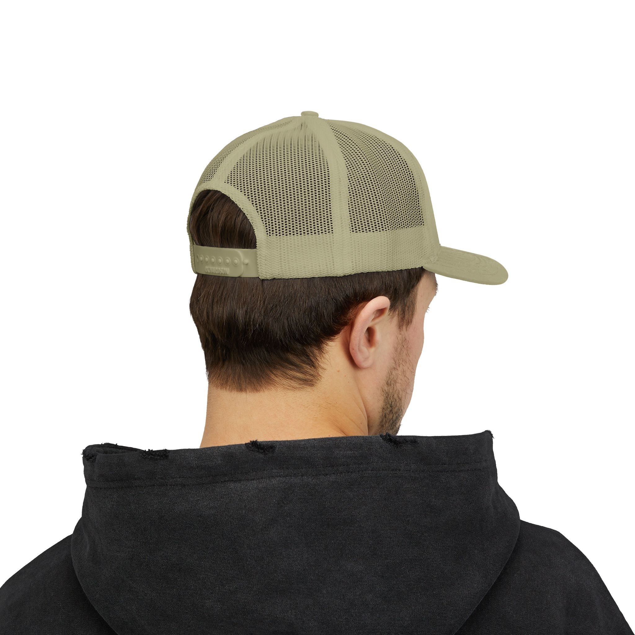 Motorsport Trucker Cap — Japanese Kana Racing Logo Snapback