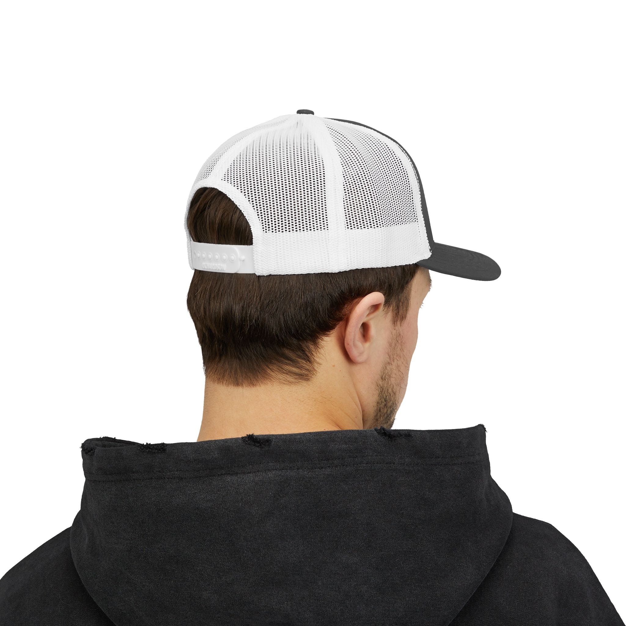 Motorsport Trucker Cap — Japanese Kana Racing Logo Snapback