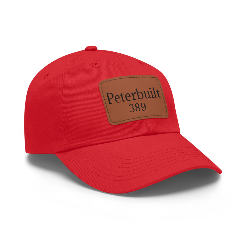 Dad Hat Peterbuilt 389 Leather Patch