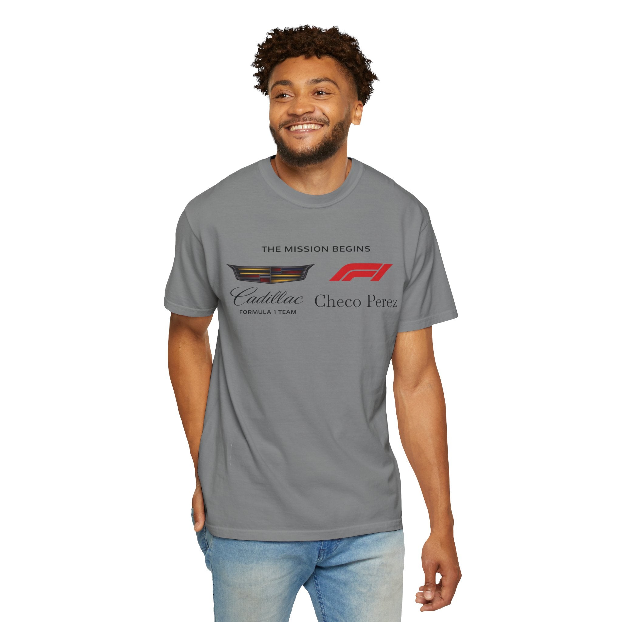 Cadillac F1 'The Mission Begins' T-Shirt  Checo Pérez Racing Tee