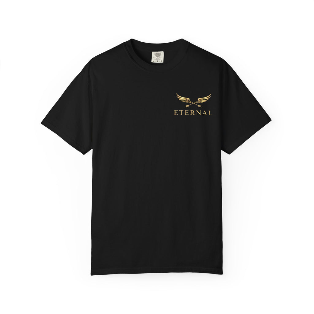 Gold Winged Logo Eternal T-shirt | Inspirational Graphic Tee