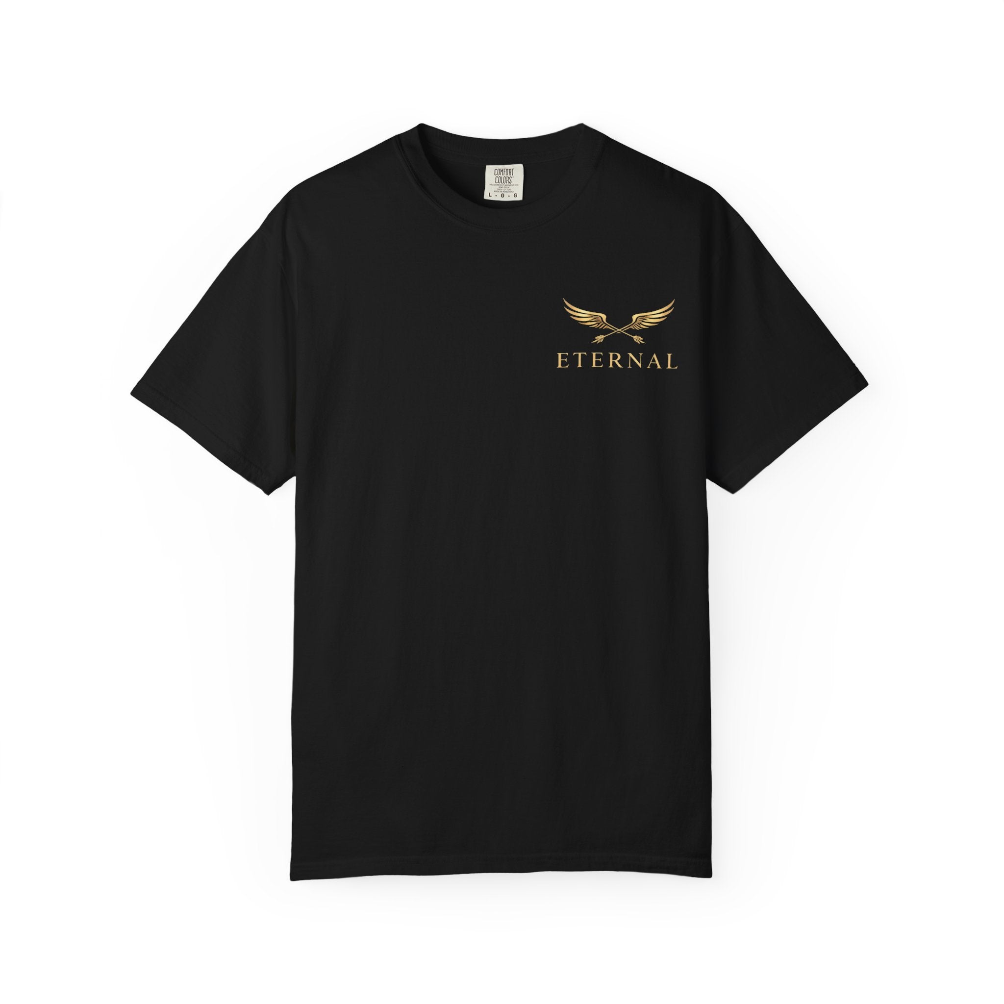 Gold Winged Logo Eternal T-shirt | Inspirational Graphic Tee