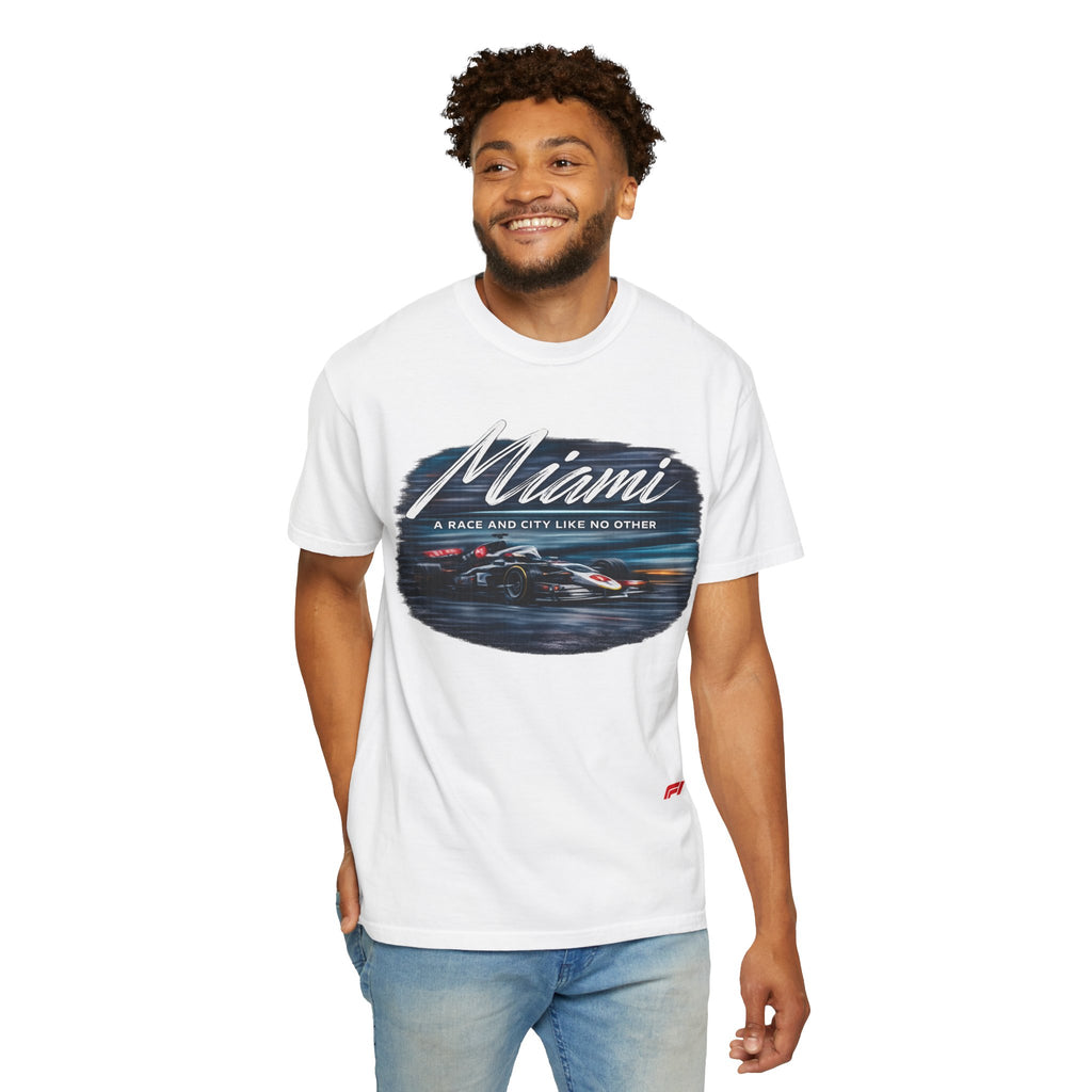 Miami Racing T‑Shirt. A Race And City Like No Other' F1 Fan Tee