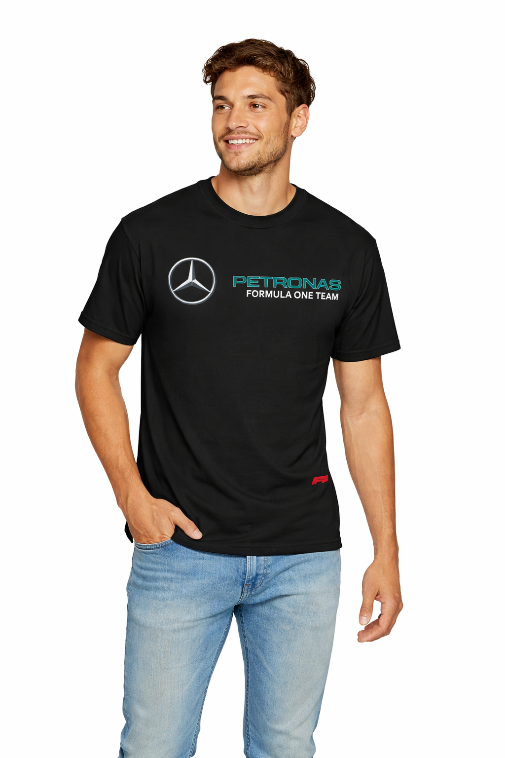 Mercedes Petronas Formula One Team T-Shirt | F1 Logo Racing Tee