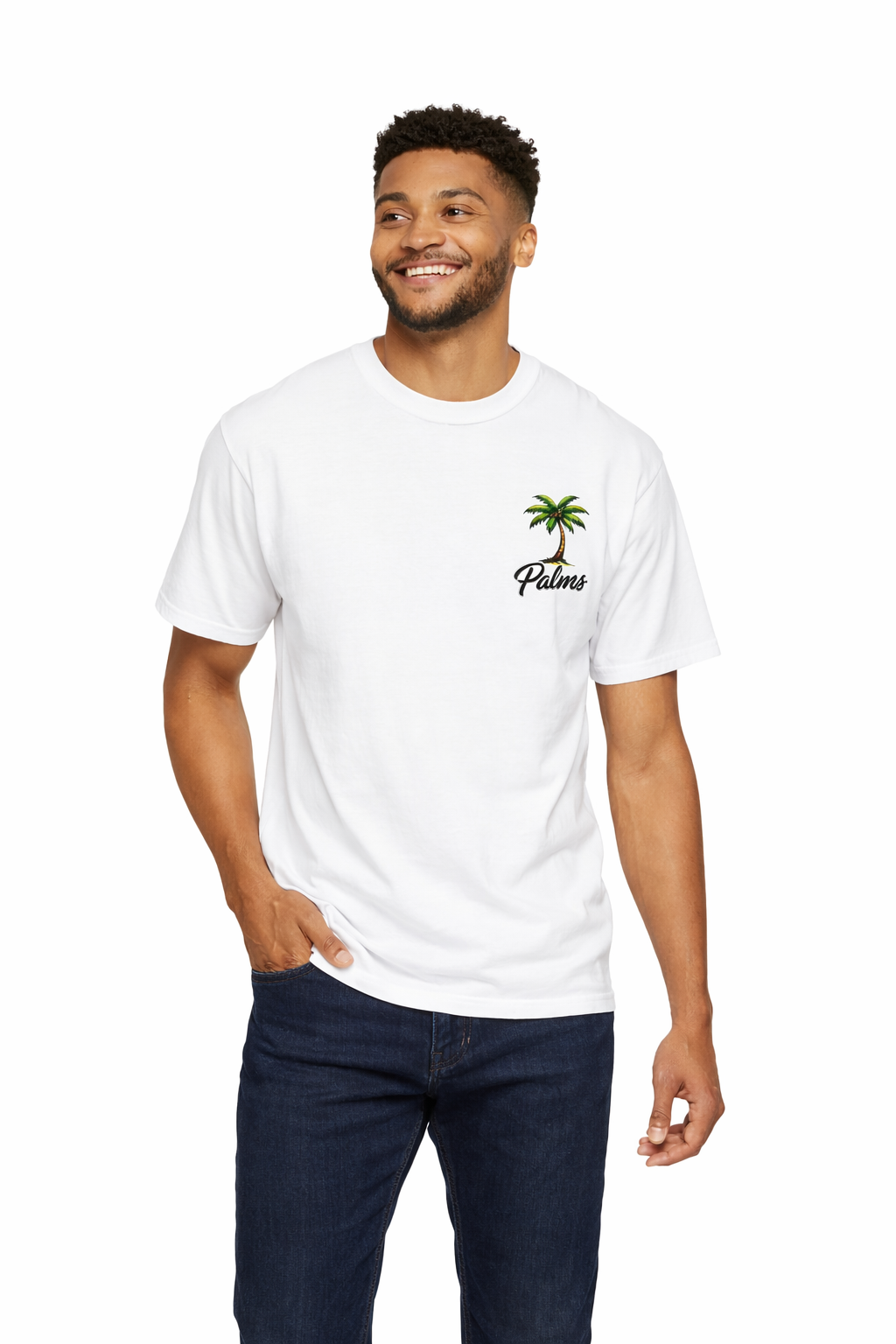 Palms Graphic T-Shirt  Tropical Palm Tree Beach Tee