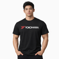 Yokohama Logo T-Shirt  Minimal White Graphic Tee