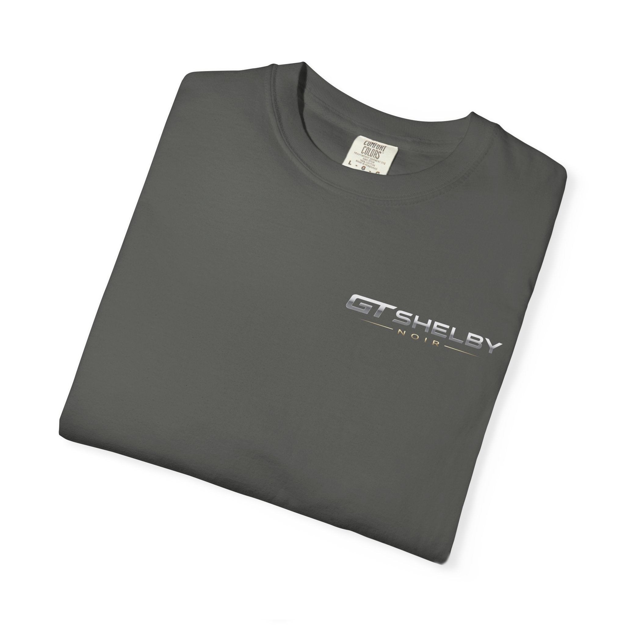 GT Shelby Logo T-Shirt Minimal Racing Script, Chest & Back Print