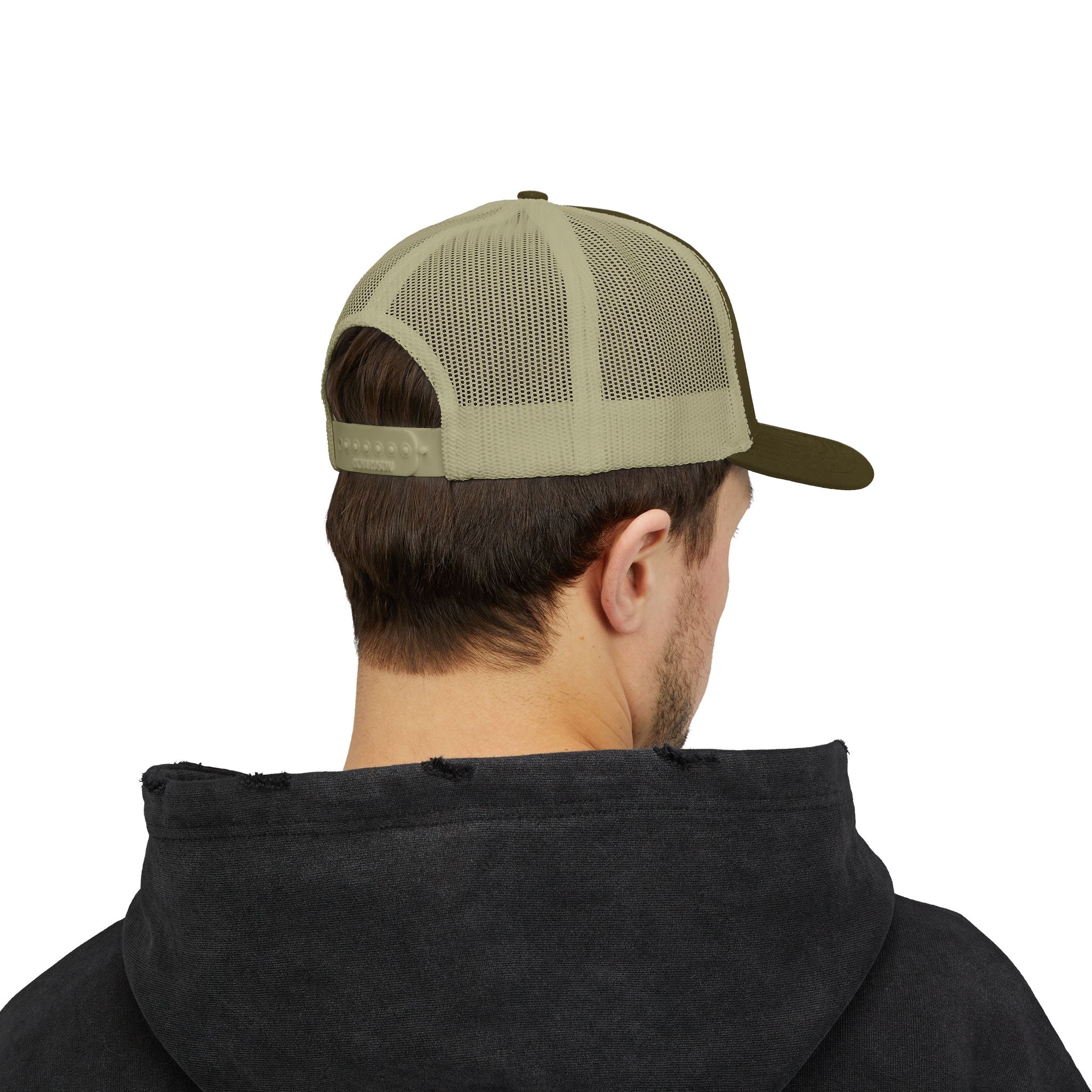Motorsport Trucker Cap — Japanese Kana Racing Logo Snapback