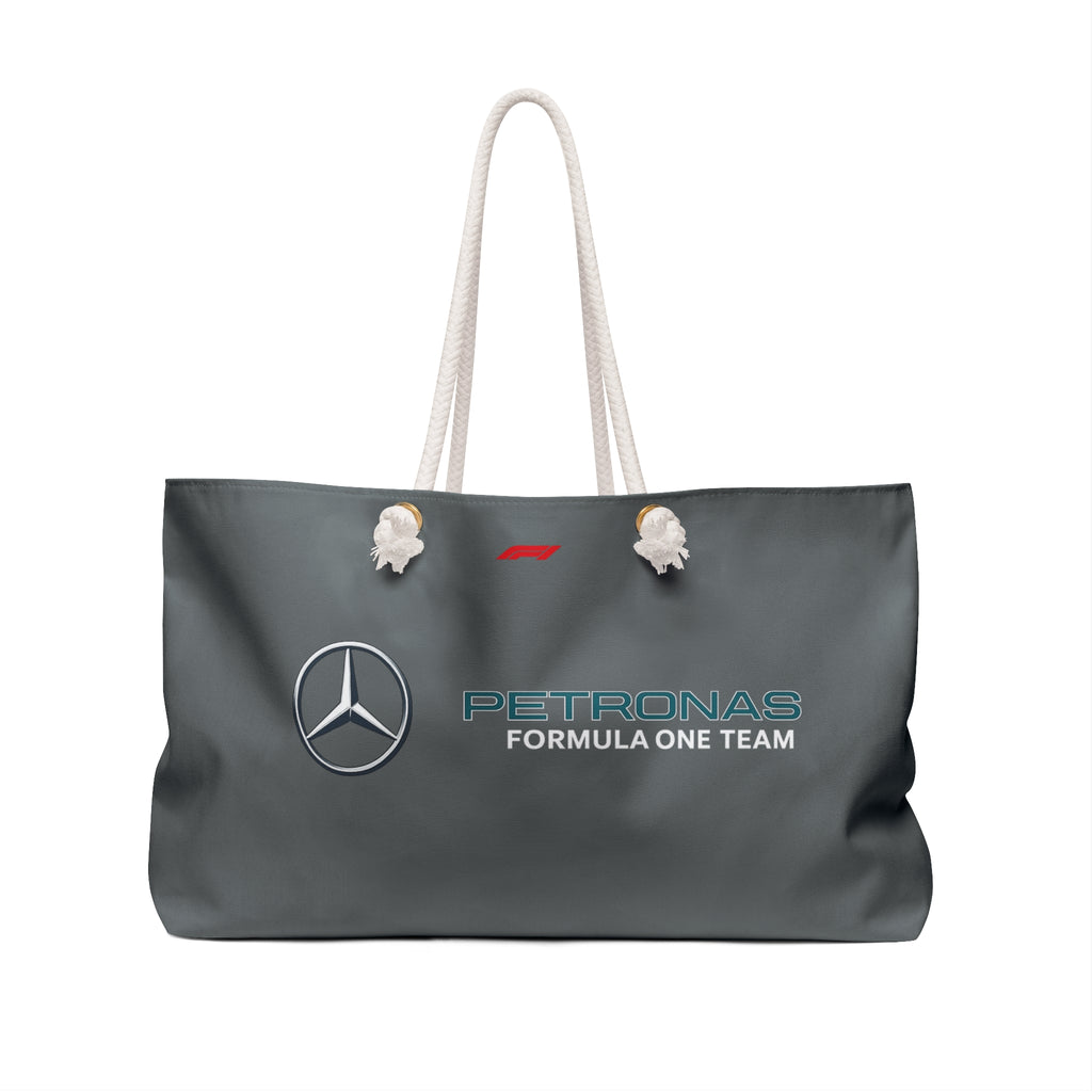 Mercedes Petronas Formula One Team Weekender Bag — Racing Logo Travel Tote