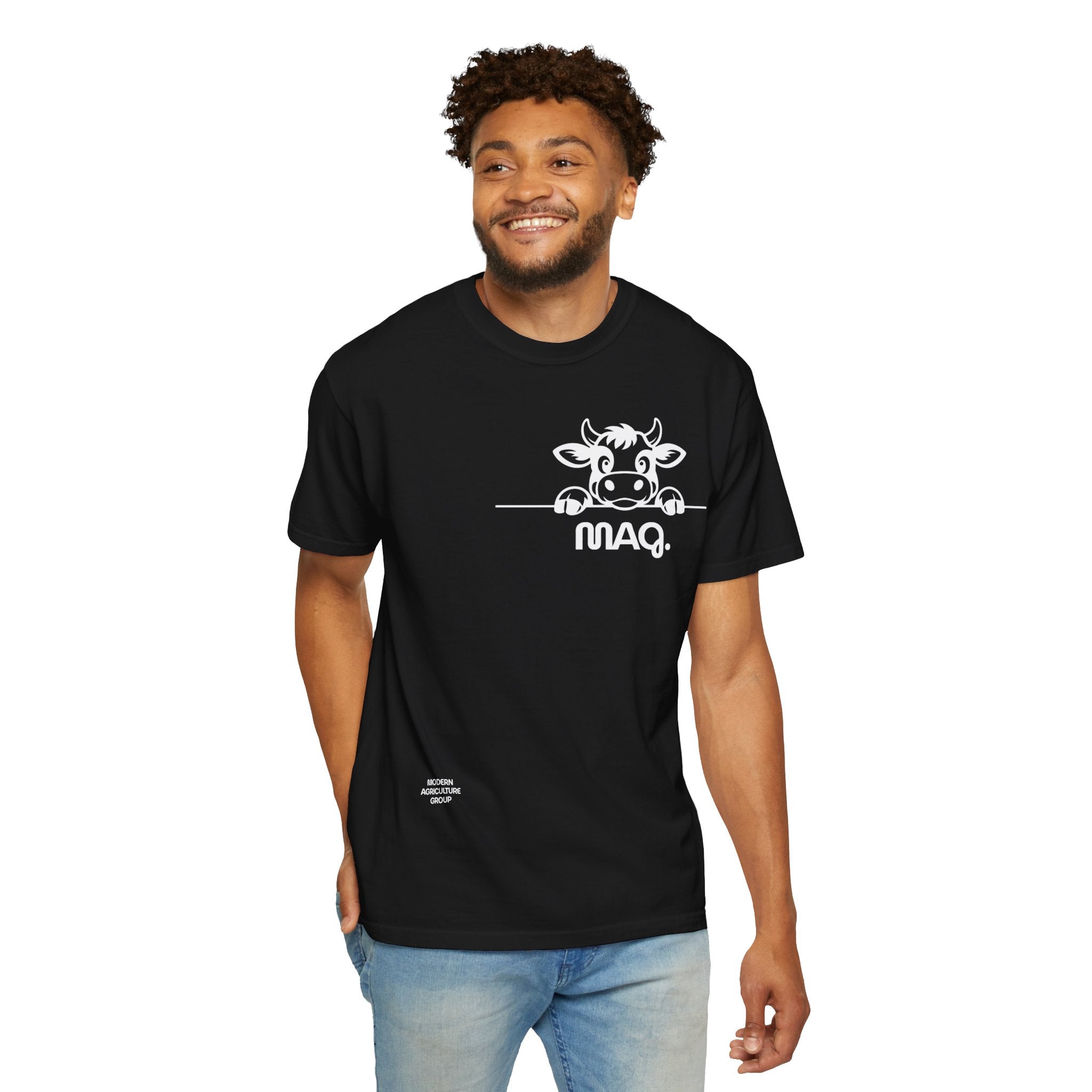 Cow Graphic (MAG) T-Shirt  MAQ Peekaboo Logo Tee