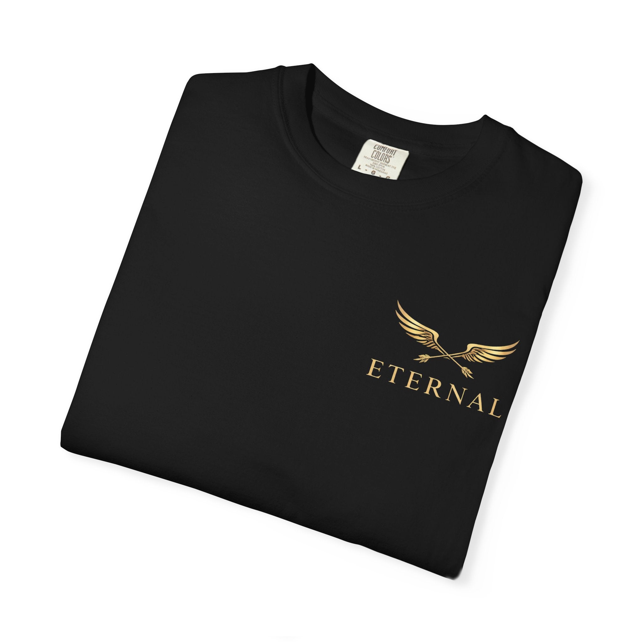 Gold Winged Logo Eternal T-shirt | Inspirational Graphic Tee
