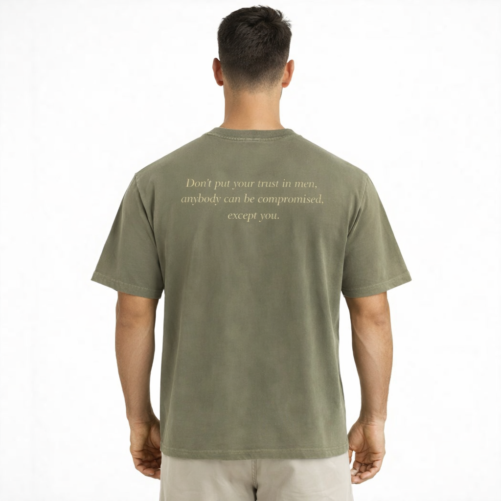 Vintage (Trust No One) Washed Oversized Cotton T-Shirt