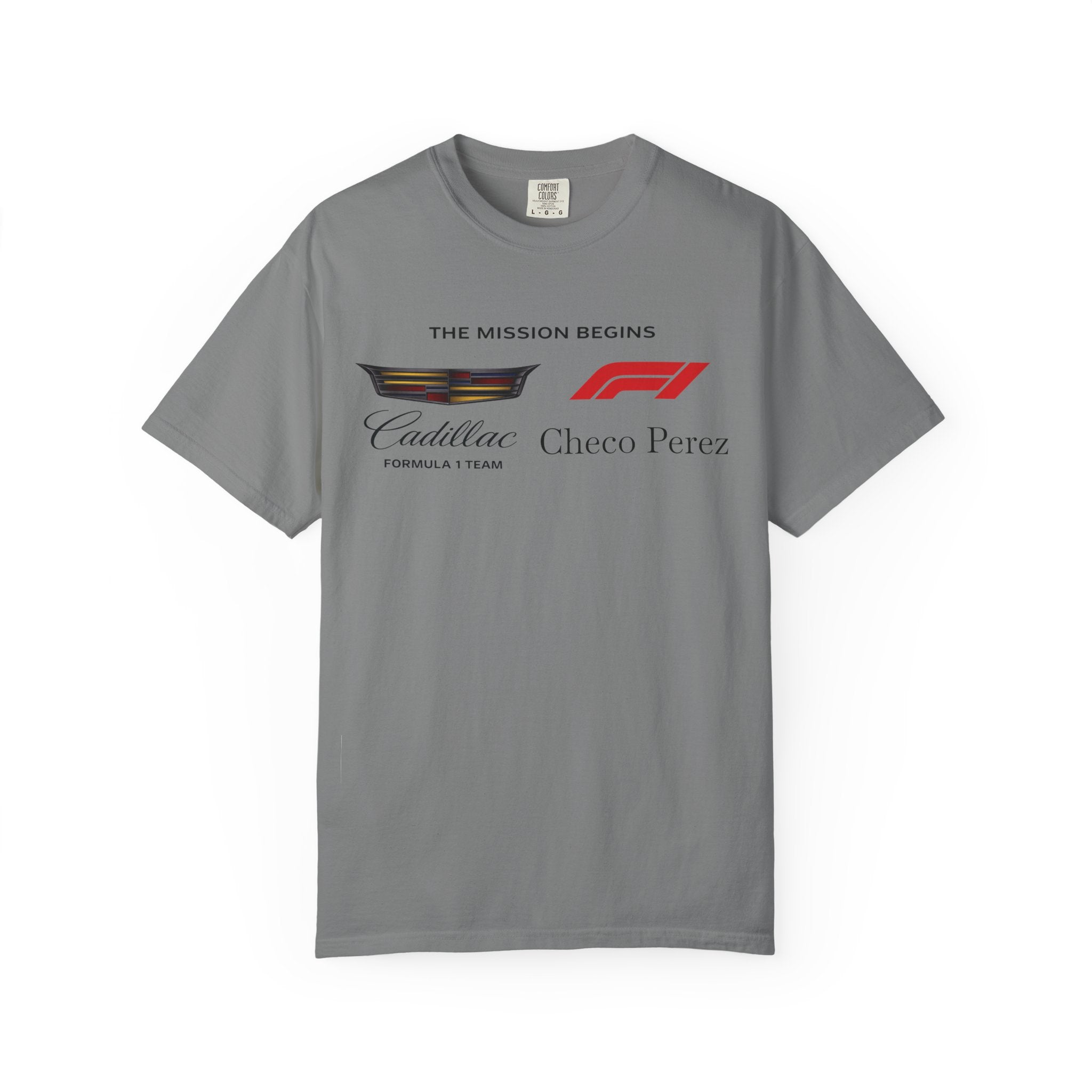 Cadillac F1 'The Mission Begins' T-Shirt  Checo Pérez Racing Tee