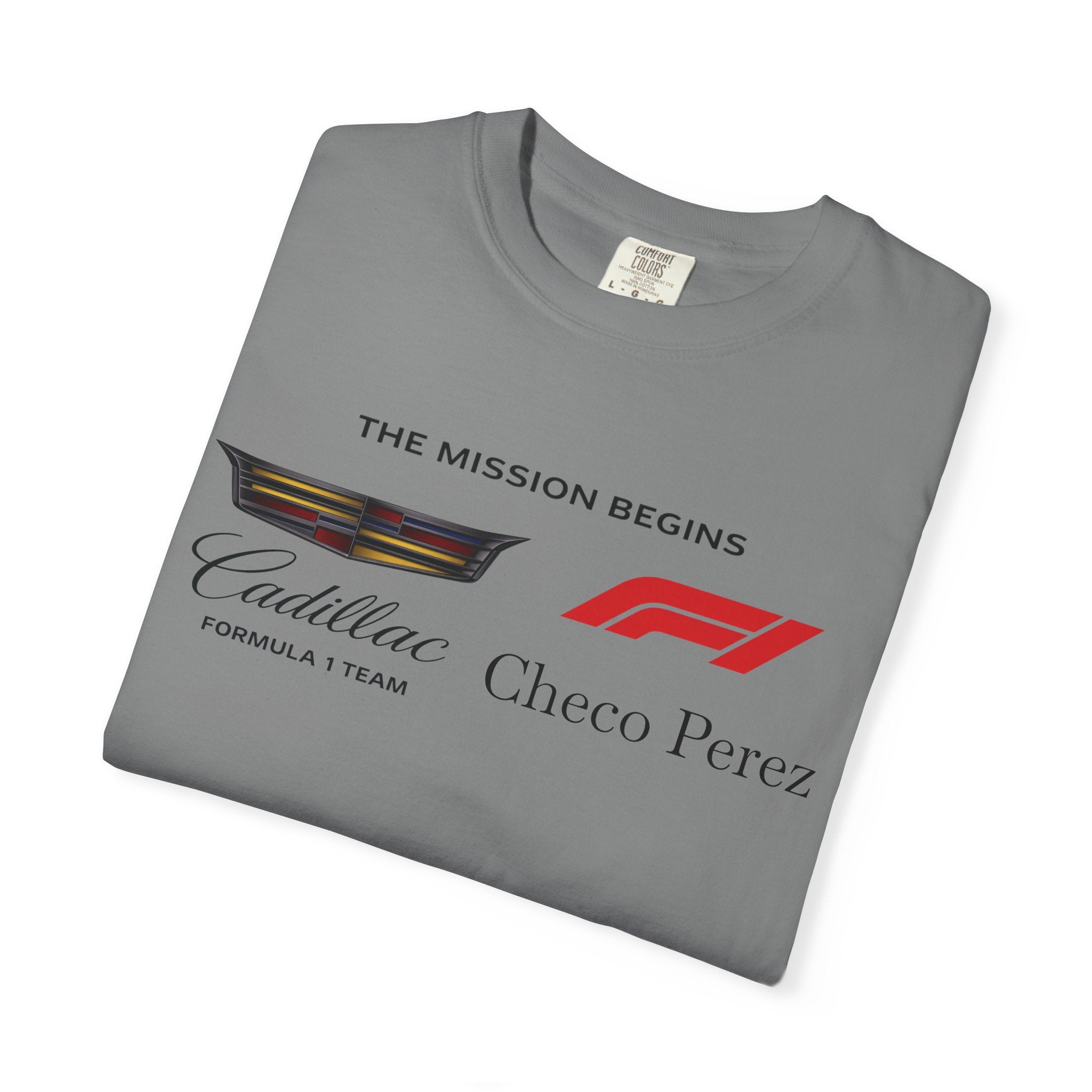 Cadillac F1 'The Mission Begins' T-Shirt  Checo Pérez Racing Tee