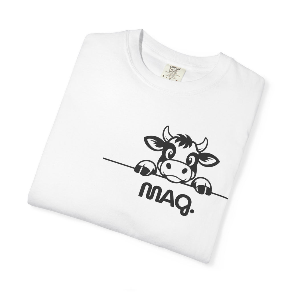 Cow Graphic (MAG) T-Shirt  MAQ Peekaboo Logo Tee