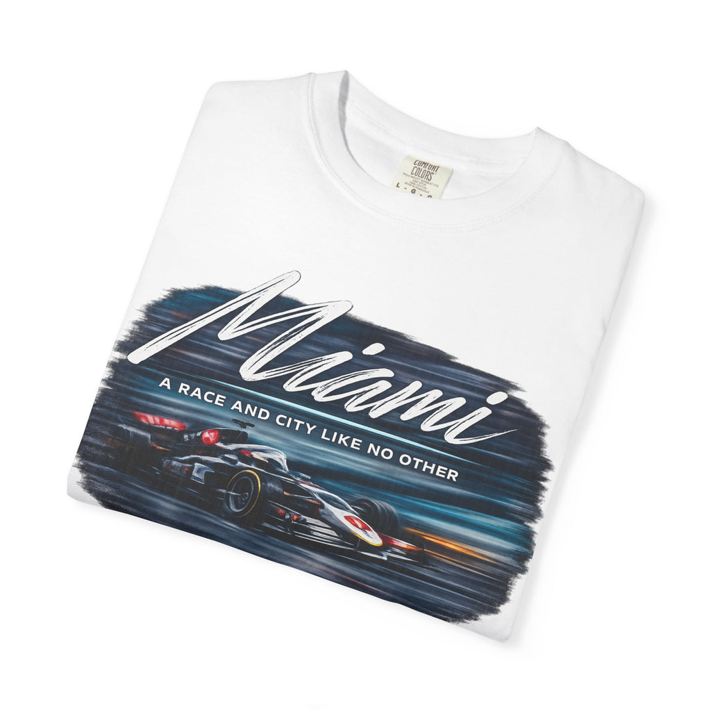 Miami Racing T‑Shirt. A Race And City Like No Other' F1 Fan Tee