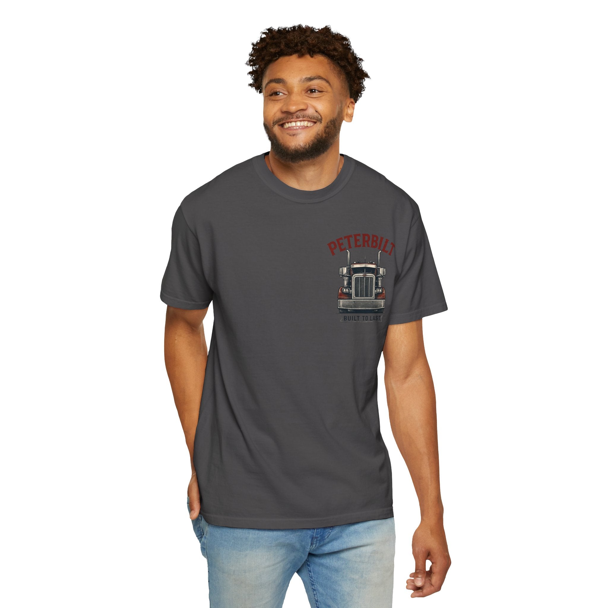 Classic Peterbuilt T-shirt with Truck Design, Bold Statement Tee for Truck Lovers, Perfect Gift for Birthdays, Casual Wear, Road Essential