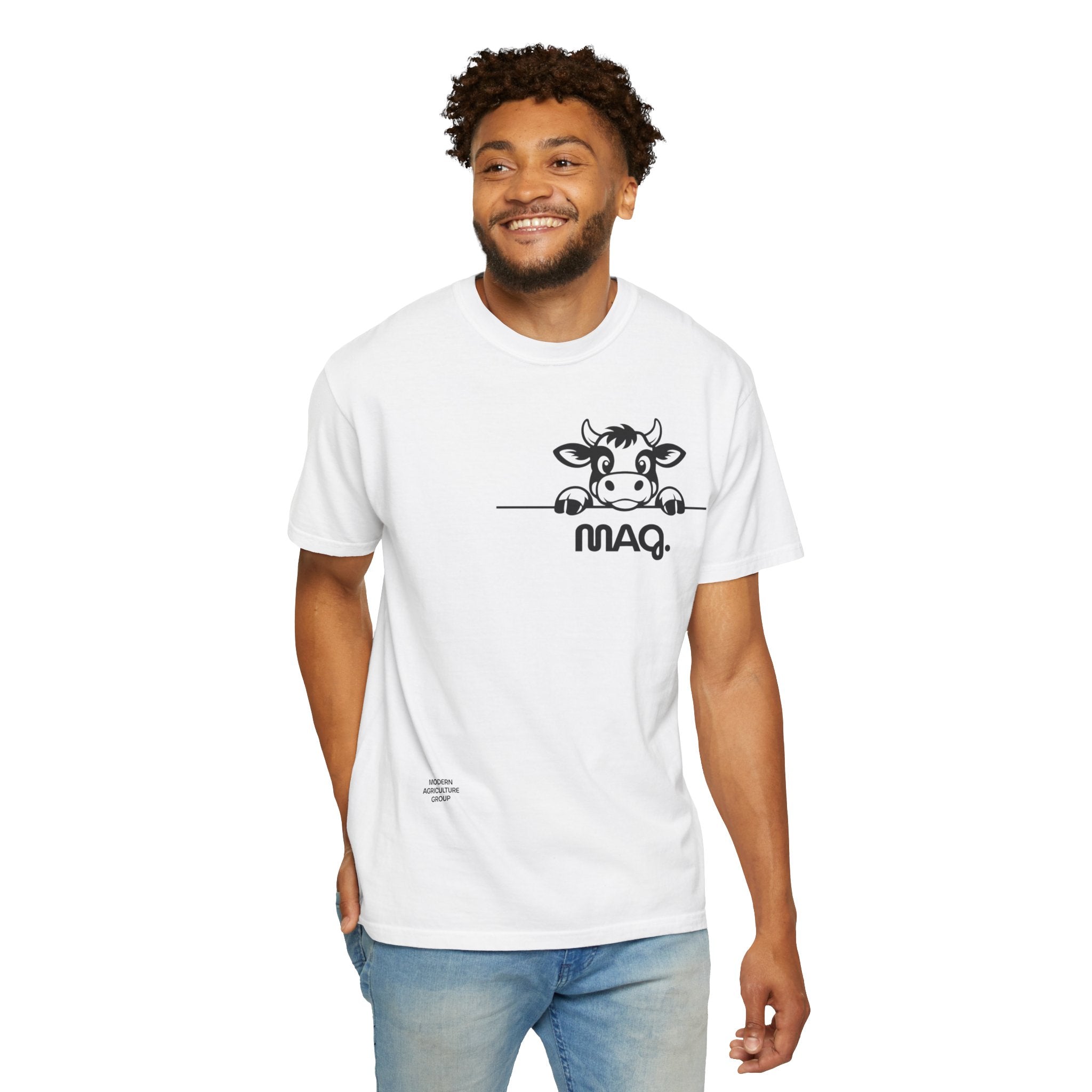 Cow Graphic (MAG) T-Shirt  MAQ Peekaboo Logo Tee