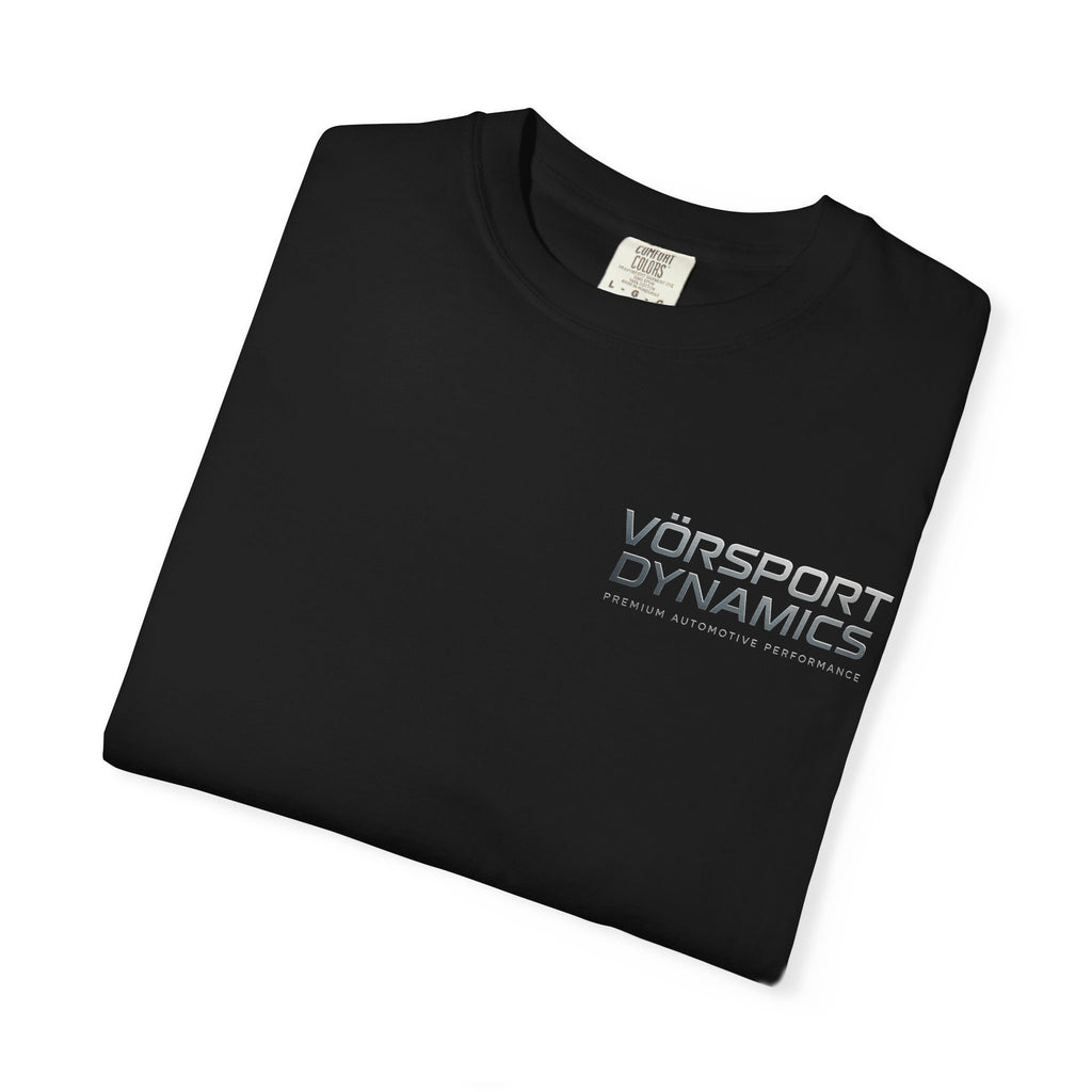 Vörsport Dynamics logo T-shirt | White Graphic Tee, Minimalist Athletic Shirt