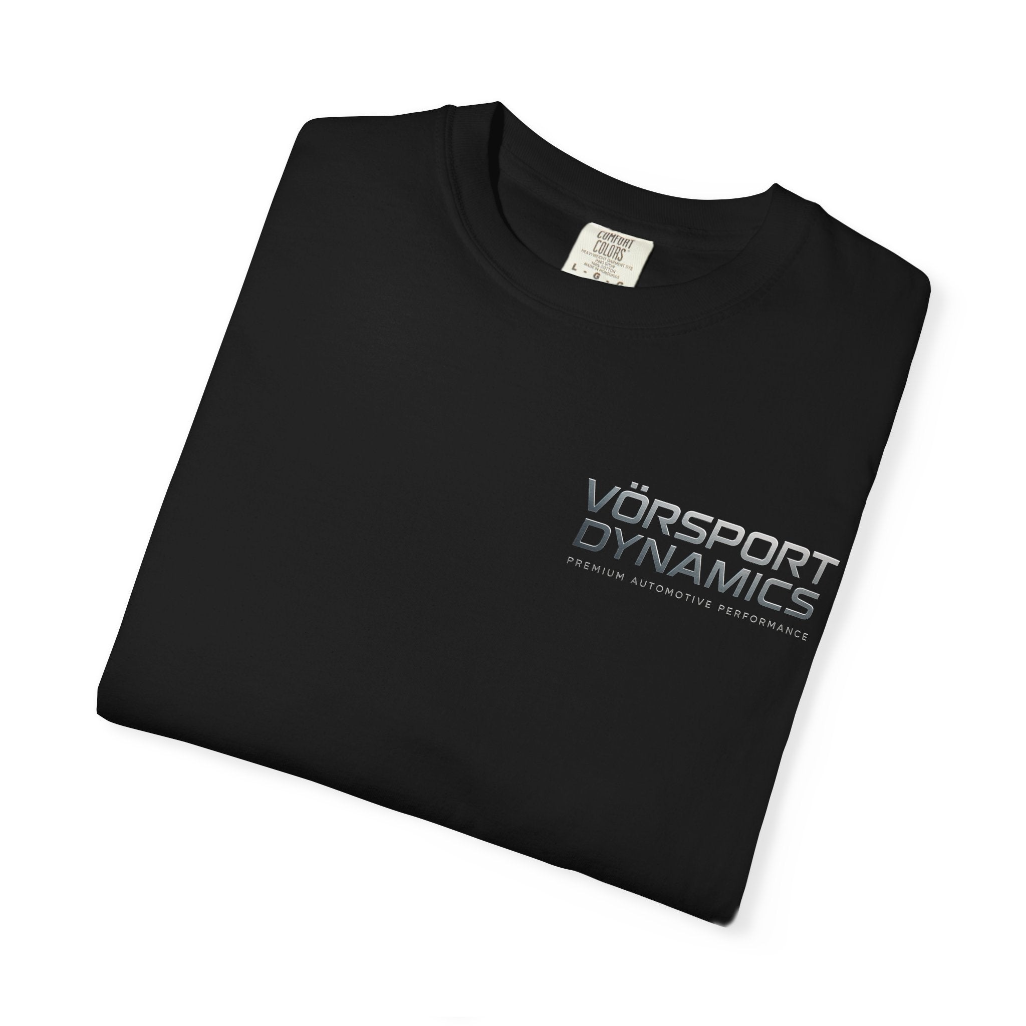 Vörsport Dynamics logo T-shirt | White Graphic Tee, Minimalist Athletic Shirt