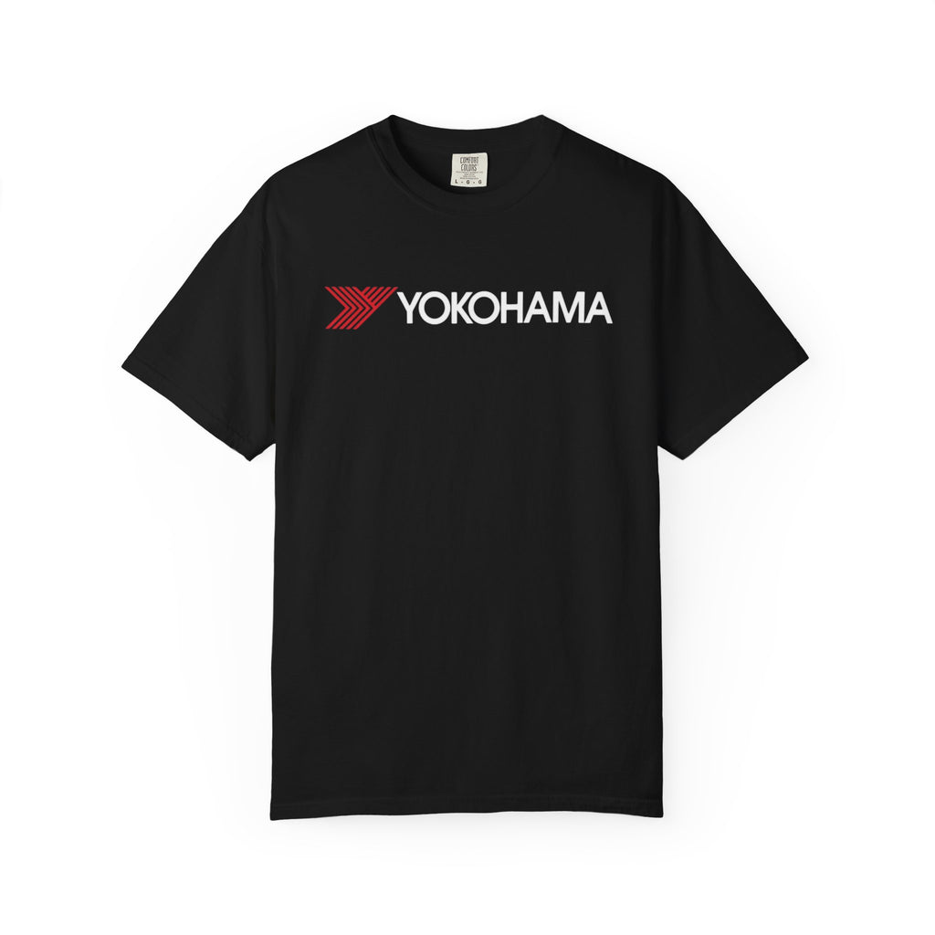 Yokohama Logo T-Shirt  Minimal White Graphic Tee