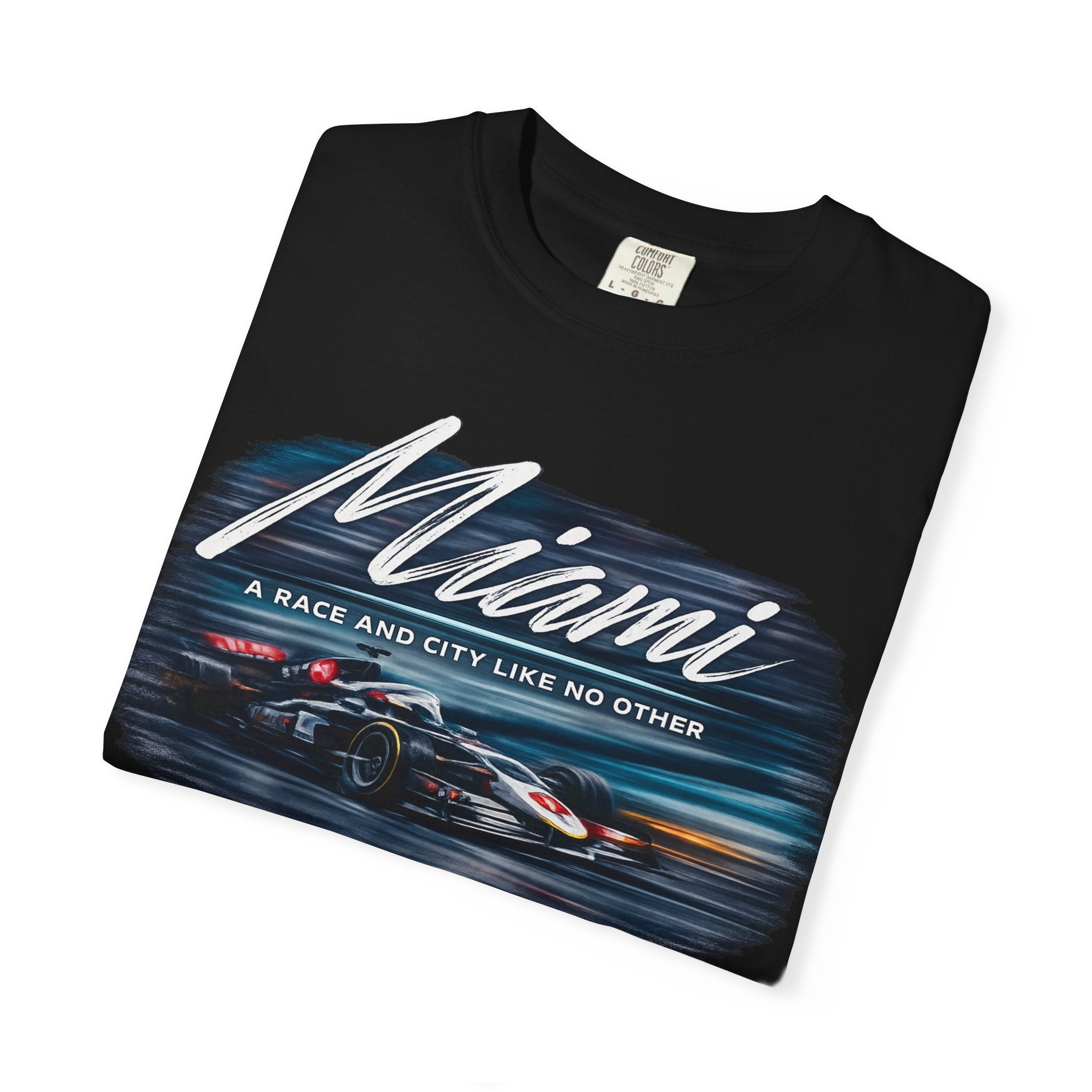 Miami Racing T‑Shirt. A Race And City Like No Other' F1 Fan Tee
