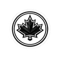 Canadian Maple Leaf Sticker | Kiss-Cut Sticker