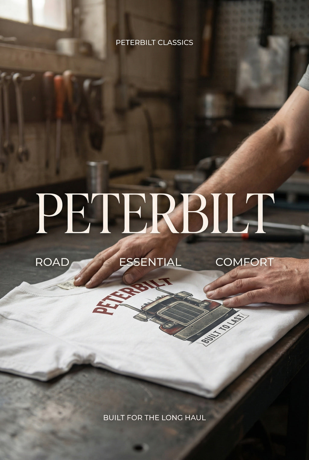 Classic Peterbuilt T-shirt with Truck Design, Bold Statement Tee for Truck Lovers, Perfect Gift for Birthdays, Casual Wear, Road Essential