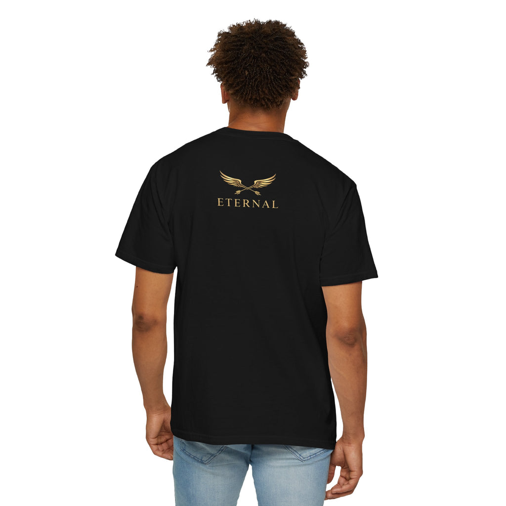 Gold Winged Logo Eternal T-shirt | Inspirational Graphic Tee