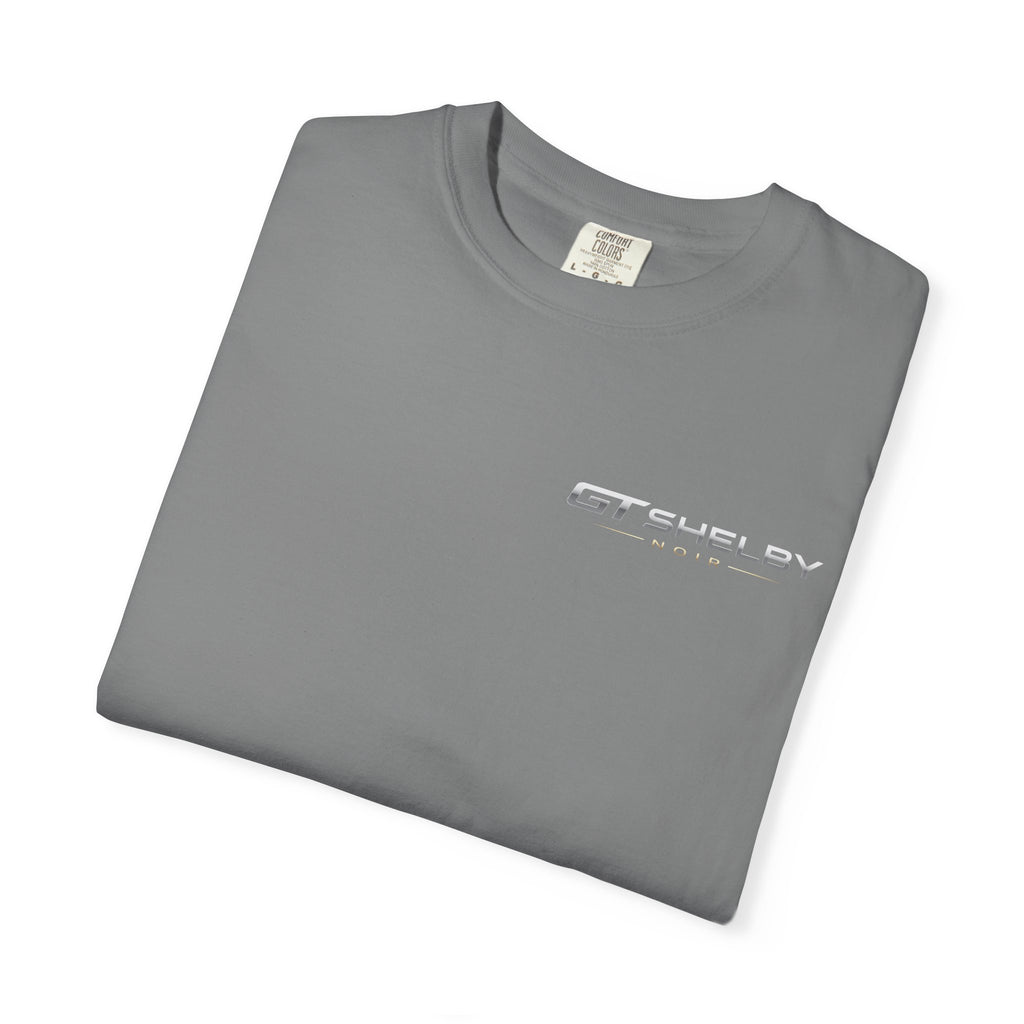 GT Shelby Logo T-Shirt Minimal Racing Script, Chest & Back Print