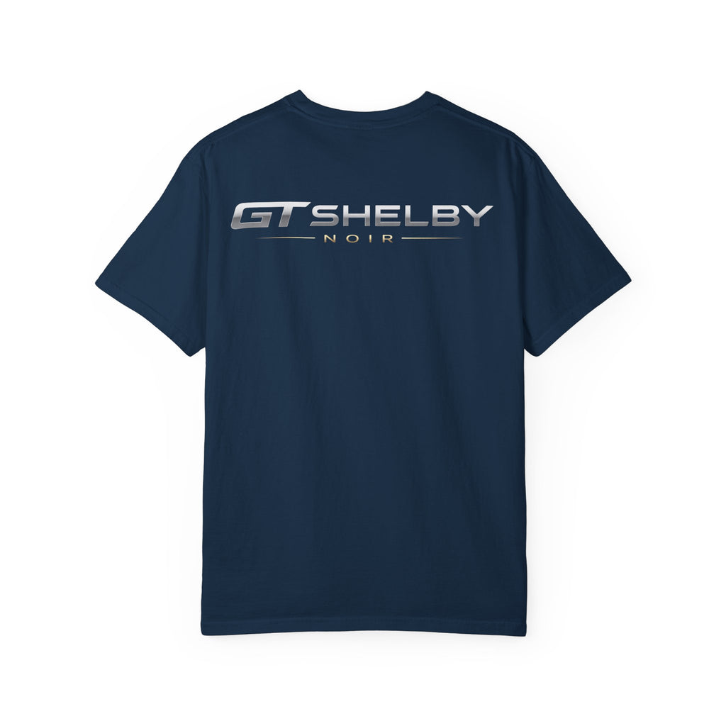 GT Shelby Logo T-Shirt Minimal Racing Script, Chest & Back Print