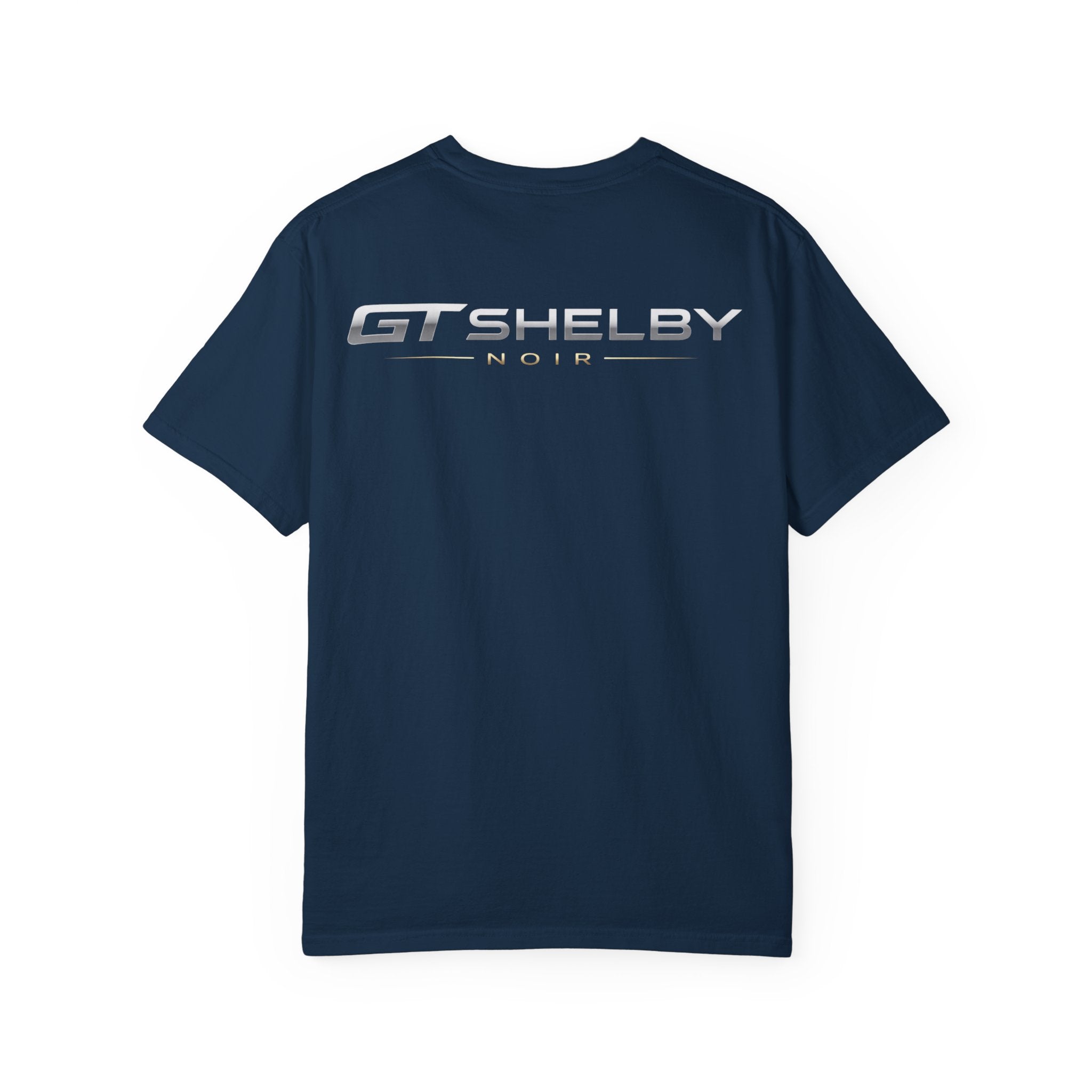 GT Shelby Logo T-Shirt Minimal Racing Script, Chest & Back Print