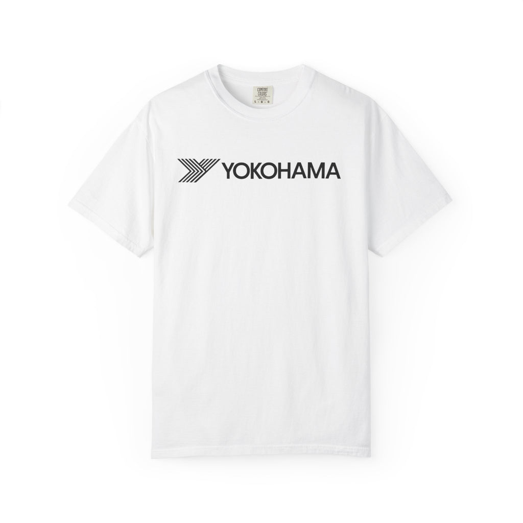 Yokohama Logo T-Shirt  Minimal White Graphic Tee